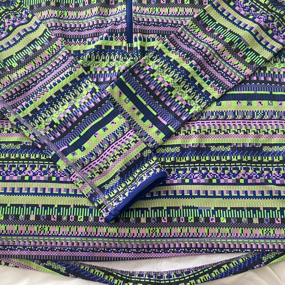 Nike Multicolor Patterned Varsity Jacket Size L - image 6